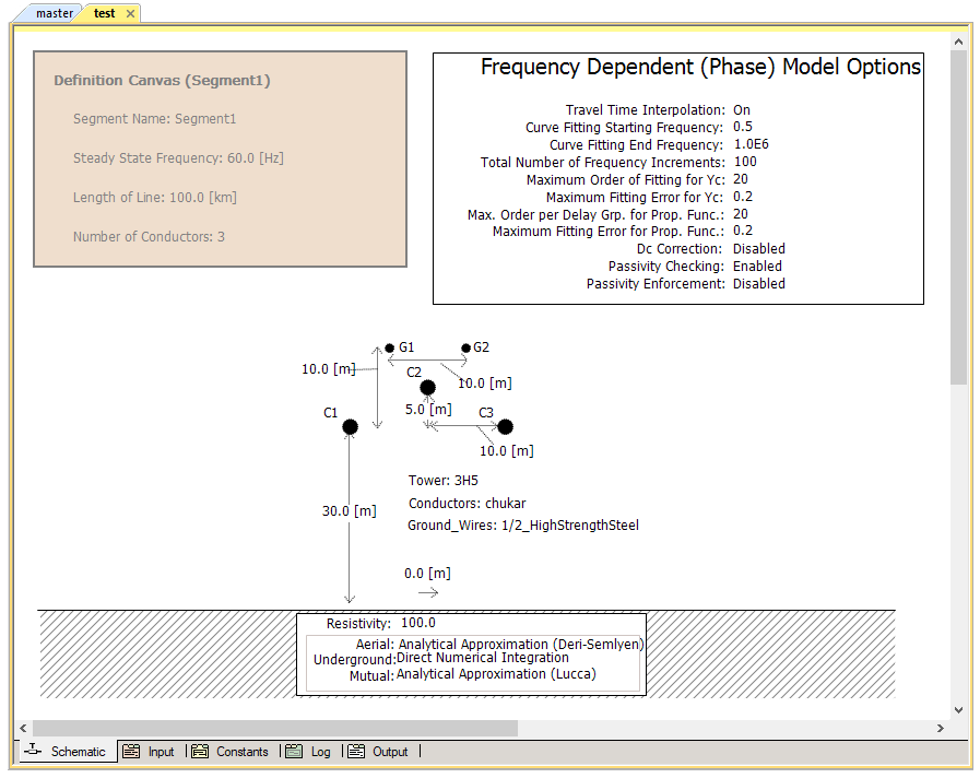 The TLine/Cable Configuration Editor